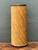 Tan Vintage Reed and Wood Cylinder Pedestal For Sale - Image 8 of 17