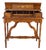 Antique Mission Arts & Crafts Walnut Inlaid Spinet Secretary Desk Console Table For Sale