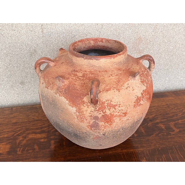Late 18th Century 18th Century Terracotta Vessel, Vase, Planter With Four Handles For Sale - Image 5 of 10