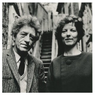 Wolfgang Kühn, Alberto Giacometti with His Wife Anette in His Studio in Paris, 1963, Photograph For Sale