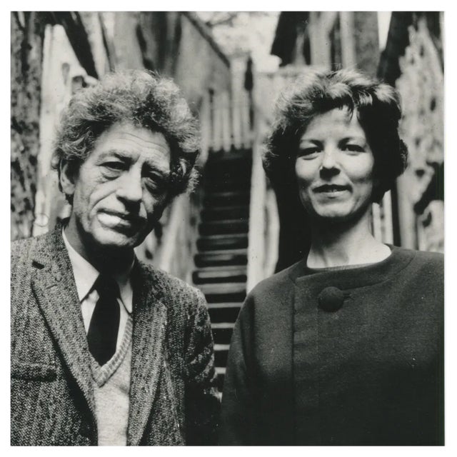 Wolfgang Kühn, Alberto Giacometti with His Wife Anette in His Studio in Paris, 1963, Photograph For Sale