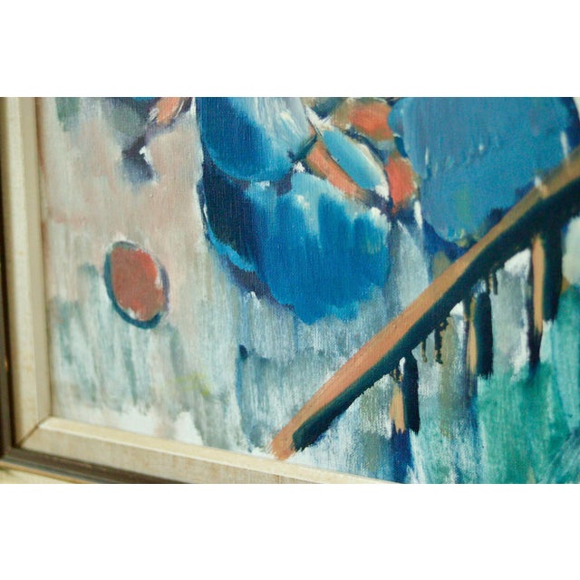 Nils Severin, Park View, Mid-20th Century, Oil on Canvas, Framed For Sale - Image 8 of 11
