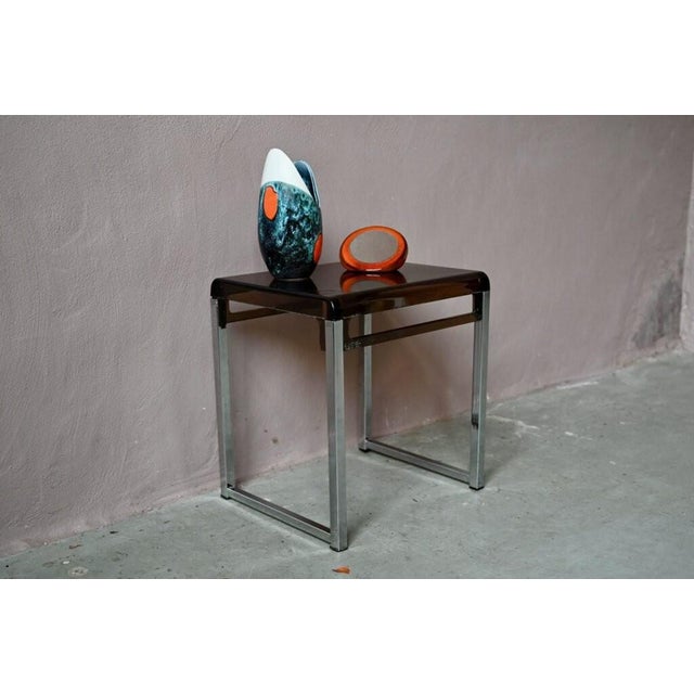 Side Table attributed to Marc Berthier, 1970s For Sale - Image 3 of 15