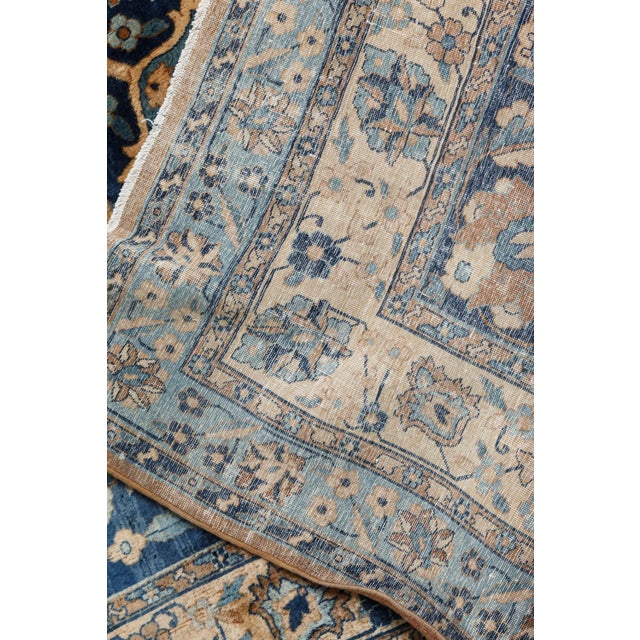 Fine Antique Persian Kirman Handmade Wool Carpet For Sale - Image 4 of 10