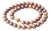 Genuine Freshwater Edison Pearl Necklace With 14k Gold Clasp For Sale