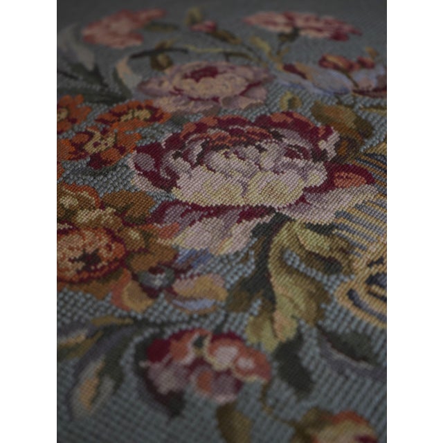Antique Chippendale Mahogany Wing Chair W. Needlepoint For Sale - Image 15 of 18