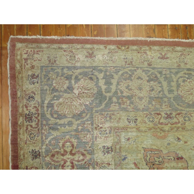 19th Century 19th Century Antique Zabihi Collection Turkish Sivas Carpet - 9'11" x 13'3" For Sale - Image 5 of 10