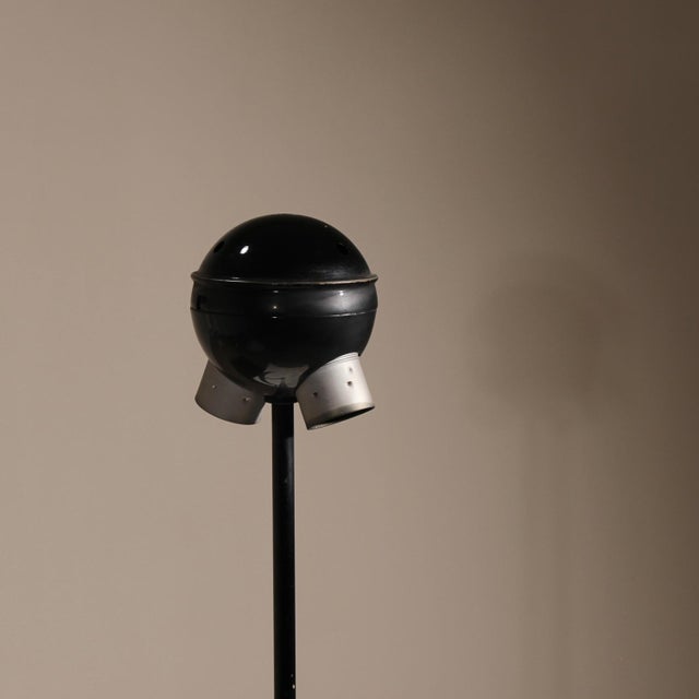 Metal Snow Table Lamps with Marble by Vico Magistretti for Oluce, Italy, 1974, Set of 4 For Sale - Image 7 of 12