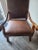 Mid 19th Century Ralph Lauren Leather and Mahogany Upholstered Armchair For Sale - Image 10 of 12