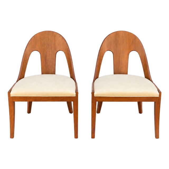Vintage Spoonback Chairs - A Pair For Sale