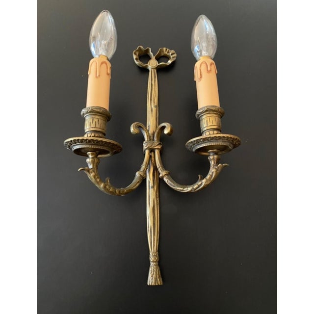 Bronze Wall Lights, 1960s, Set of 2 For Sale - Image 6 of 13