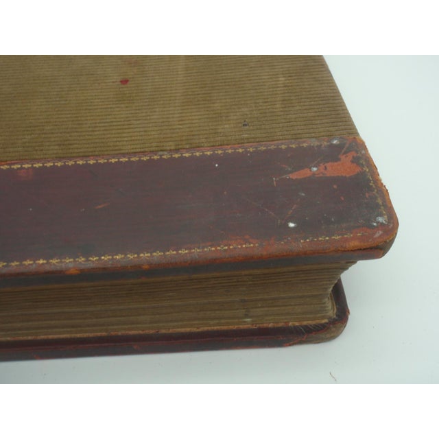 Antique Extra Large Leather General Bank Ledger Farmville Nc 1909 For Sale In Wichita - Image 6 of 16