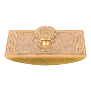Tiffany Studios New York Adam Bronze Doré Rocker Blotter