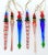 Glass Vintage Large Handblown Glass Icicle Christmas Ornaments, Multicolor Set Of For Sale - Image 7 of 9