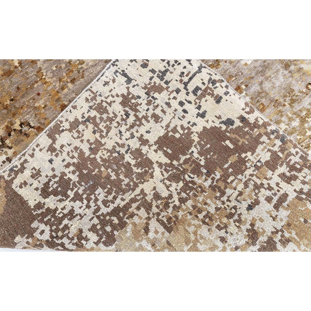 Element Abstract Modern Wool Rug by Doris Leslie Blau For Sale - Image 4 of 9