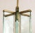 Brass Fontana Arte Attributed Brass And Glass Pendant For Sale - Image 8 of 12