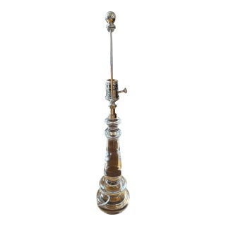 1980s Modern Solid Glass Lamp For Sale