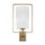 Marlow Golden Bronze and Matt Opal Wall Light For Sale - Image 4 of 9
