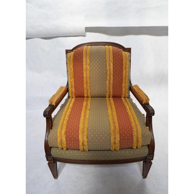 William Switzer Louis XVI Continental Upholstered Armchair WS1A-0970 This chair has a very fun & unique upholstery. It has...