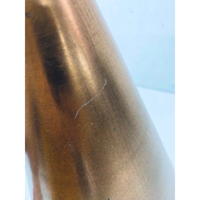 Mid-Century Danish Modern Copper Cone Pendant Ceiling Lamp, 1950s For Sale - Image 9 of 12