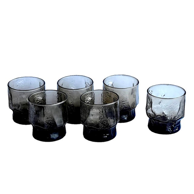 1980s Libbey Normandy Tawny Old-Fashioned Low-Ball Glasses - Set of 6 For Sale In Miami - Image 6 of 7