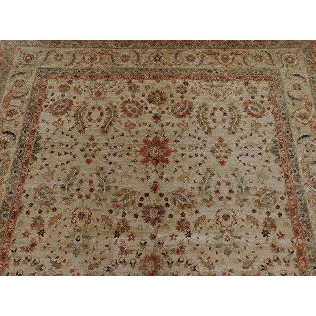 Vintage Hand Knotted Royal Chobi Pakistani Gallery Rug. 6'2"x 12' For Sale - Image 12 of 18