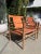 Rustic Leather Occasional Chairs - Pair For Sale - Image 3 of 10