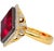 2020s 17.16 Carat Lozenge Cut Rubellite Red Tourmaline Ring, Size 7.25 For Sale - Image 5 of 6