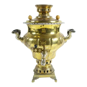Late 19th Century Antique Brass Russian Samovar 4