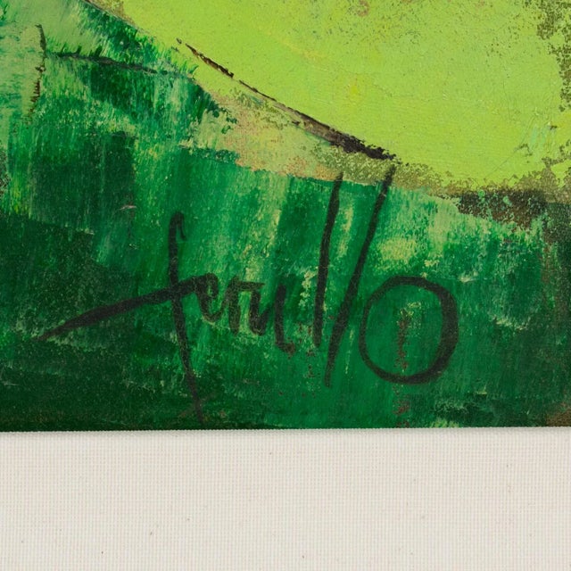 1960s Mid Century Abstract Nude Oil on Canvas Painting by Edith Ferullo For Sale - Image 5 of 13