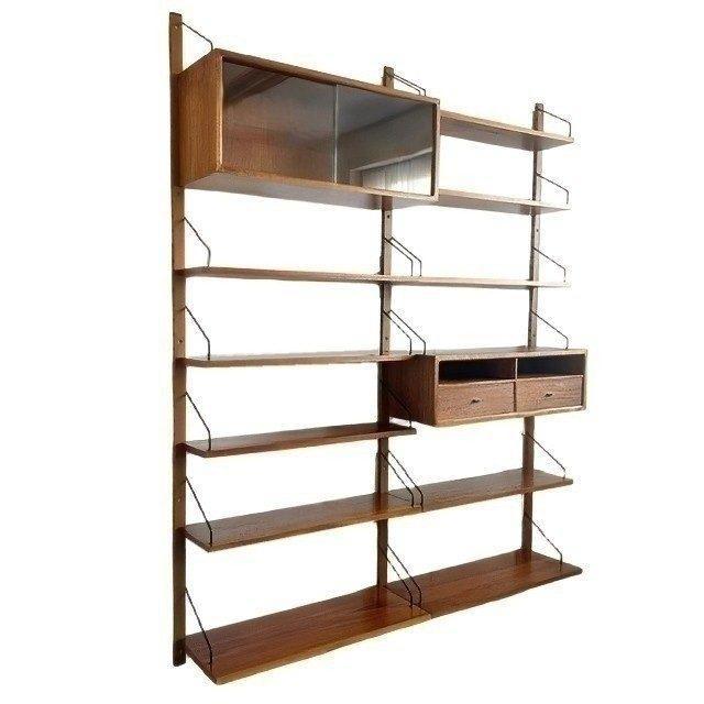 Mid-Century Danish Royal Wall Unit by Poul Cadovius, 1950s For Sale - Image 6 of 13