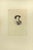 The Portrait is an etching realized by Eugène Burnand (1850-1921) in the Late 19th century. Good conditions with foxing....