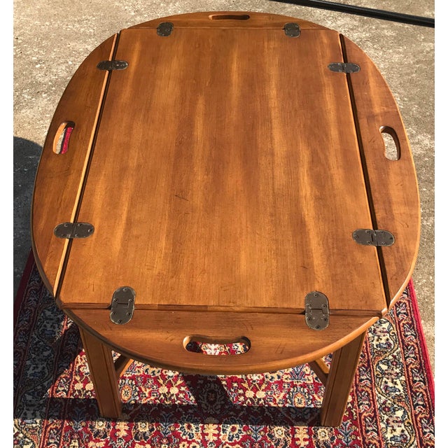 Vintage Ethan Allen Butler's Tray Coffee Table Chairish