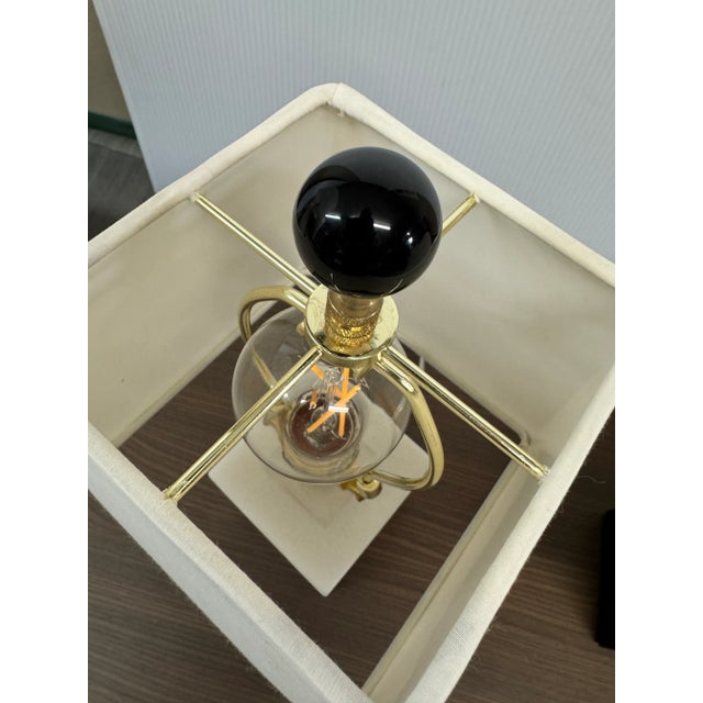 2020s Contemporary Quartz + Marble Petite Table Lamps, Pair For Sale - Image 5 of 15