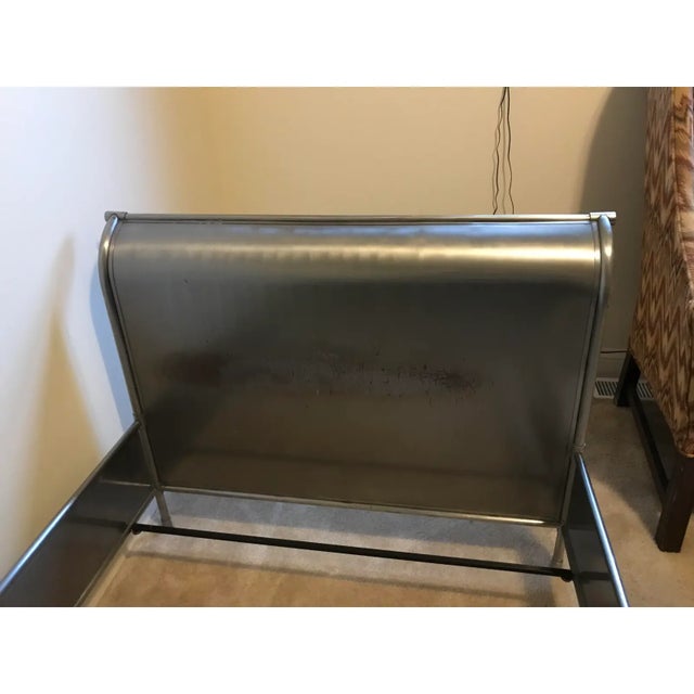 Steel Sleigh Twin Bed Originally Purchased on Chairish For Sale In Los Angeles - Image 6 of 6