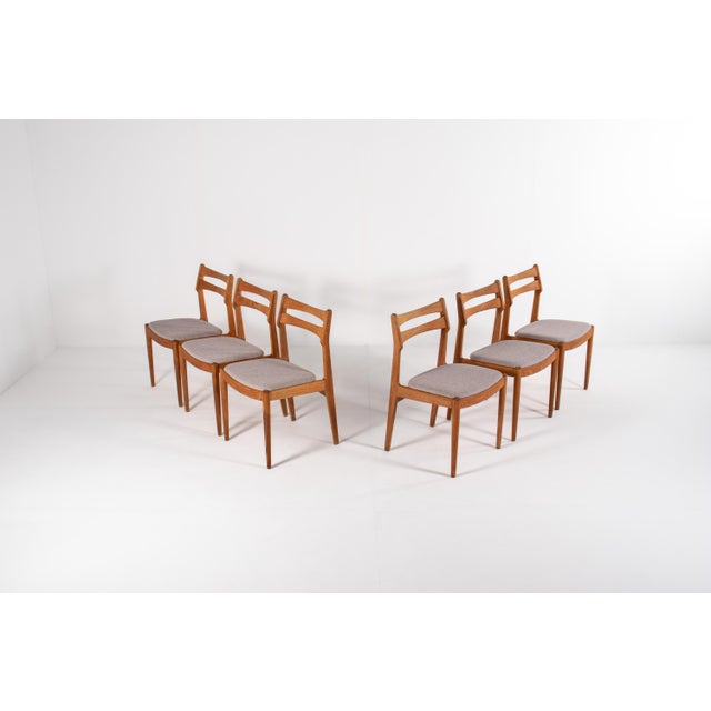 Mid-Century Modern Mid-Century Modern Danish Oak Dining Chairs from Vamo Sønderborg, 1960s, Set of 6 For Sale - Image 3 of 15