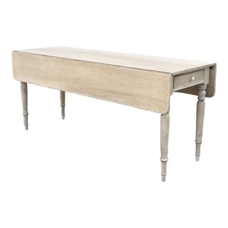 Vintage Pottery Barn Drop Leaf Console Tablw For Sale