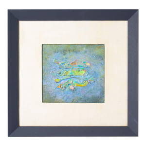 Mid 20th Century “Acrylic Flowers #2” Abstract Acrylic Painting by Sarah Hurt