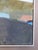 Blue Mid-Century Modern 'House Above the Fields' Vintage Original Abstract Landscape Oil Painting, Framed For Sale - Image 8 of 14