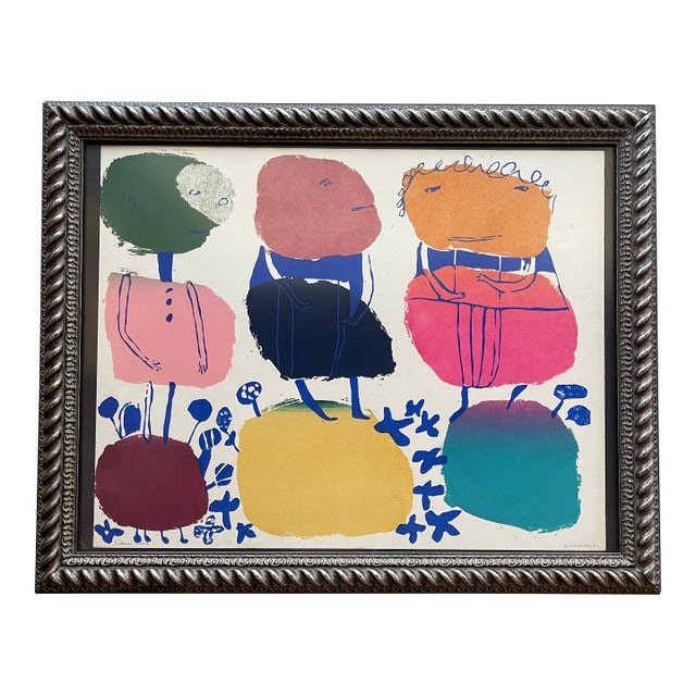 1963 Gail Holliday 3 Shmoos Original Print, Framed For Sale