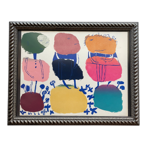 1963 Gail Holliday 3 Shmoos Original Print, Framed
