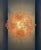 Mid-Century Modern Murano Ceiling Lamp, 32 Pink Felci Glasses For Sale - Image 3 of 9