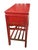 Vintage Chinoiserie Red Lacquer Console Table 33.5" W For Sale - Image 12 of 12