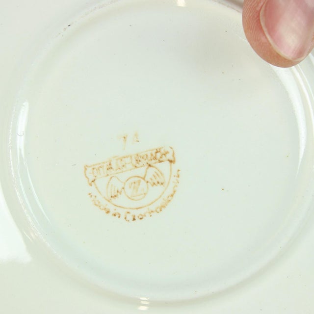 Gold Porcelain Coffee or Tea Cups by Ditmar Urbach, 1940s, Set of 6 For Sale - Image 8 of 9