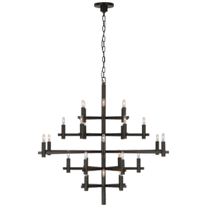 Chapman & Myers for Visual Comfort Signature Sonnet Large Chandelier in Bronze