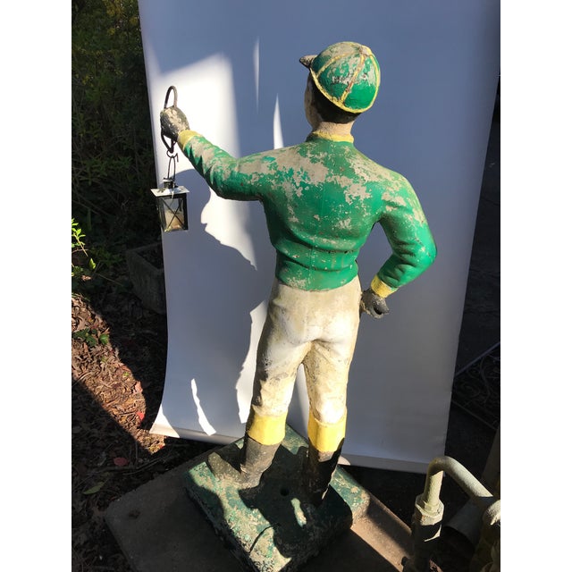 Concrete Lawn Jockey Statue Chairish