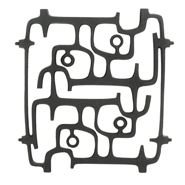 Vintage Wall Art Sculpture, 1950s For Sale - Image 10 of 11