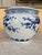 Mid 20th Century Vintage Japanese Blue & White Bird & Cherry Blossom Jardinière / Planter For Sale - Image 5 of 9