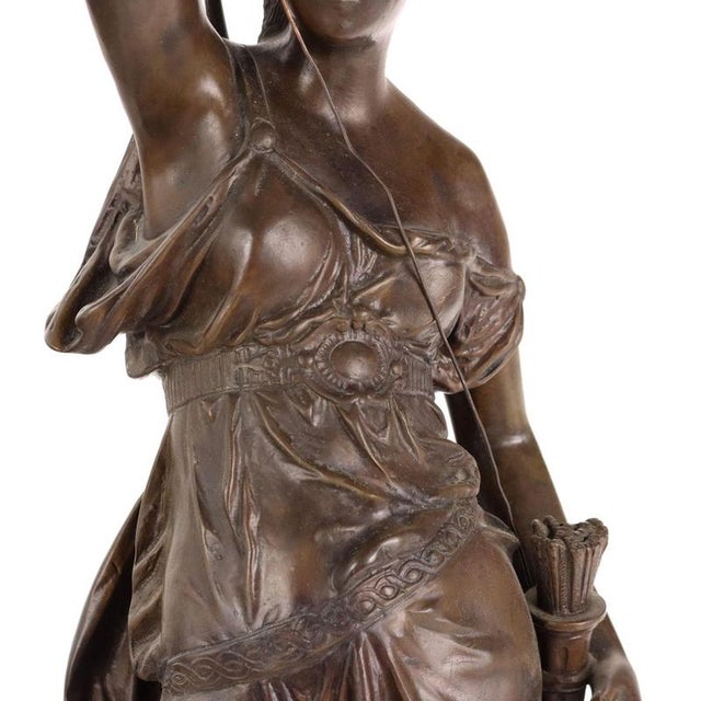 Antique Candelabra in Bronze For Sale - Image 6 of 14