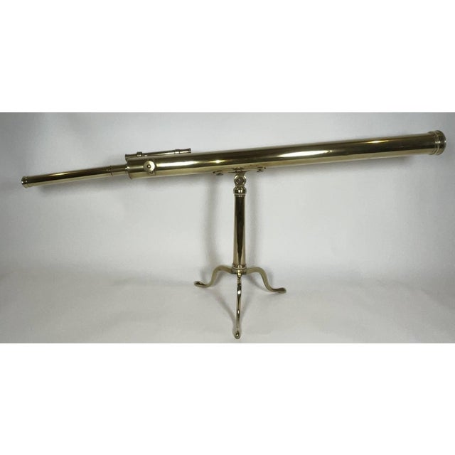 Early 19th Century Brass Library Telescope by Wellington of London Circa 1800 For Sale - Image 5 of 12